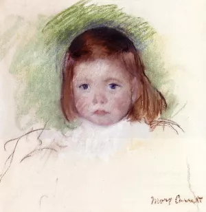 Portrait of Ellen Mary Cassatt by Mary Cassatt Oil Painting