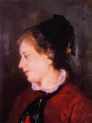 Portrait of Madame Sisley by Mary Cassatt - Oil Painting Reproduction