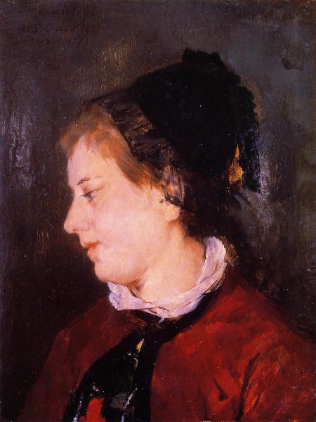 Portrait of Madame Sisley by Mary Cassatt - Hand-Painted Oil Painting Reproduction