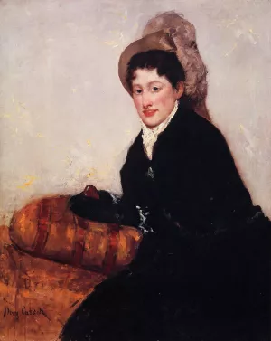 Portrait of Madame X Dressed for the Matinee Oil painting by Mary Cassatt