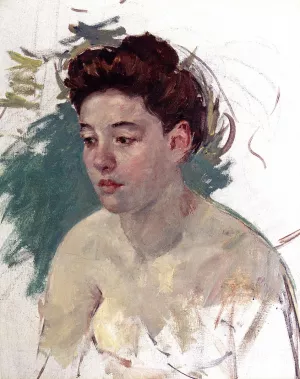 Sketch of Antoinette no.1 painting by Mary Cassatt