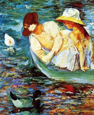 Summertime II by Mary Cassatt Oil Painting