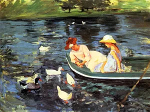Summertime painting by Mary Cassatt