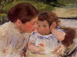 Susan Comforting the Baby no.1 by Mary Cassatt Oil Painting
