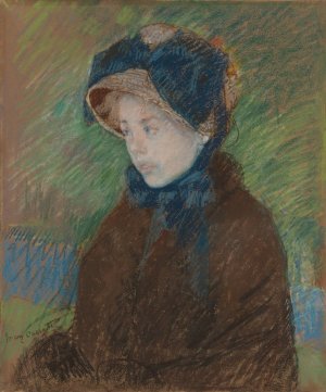 Susan in a Straw Bonnet by Mary Cassatt Oil Painting