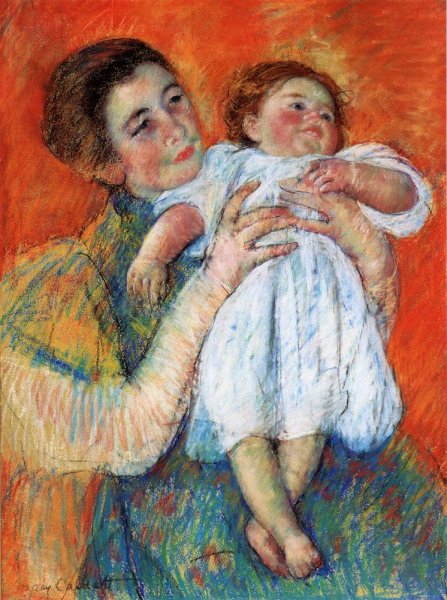 Main Product Photo of The Barefoot Child II Painting by Mary Cassatt