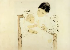 The Barefooted Child painting by Mary Cassatt