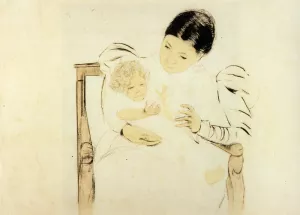 The Barefooted Child by Mary Cassatt Oil Painting