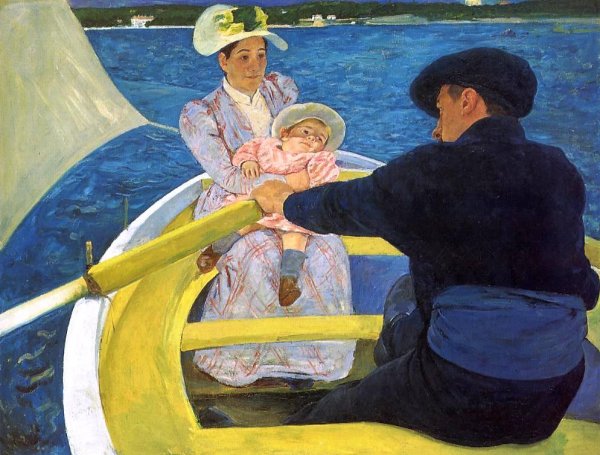 Main Product Photo of The Boating Party Painting by Mary Cassatt
