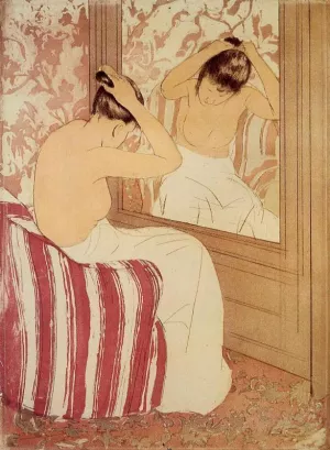 The Coiffure Study by Mary Cassatt Oil Painting