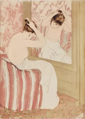 The Coiffure Oil painting by Mary Cassatt