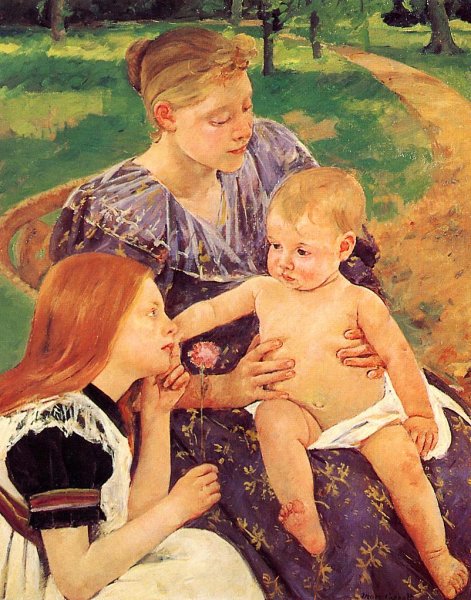 The Family by Mary Cassatt - Hand-Painted Oil Painting Reproduction