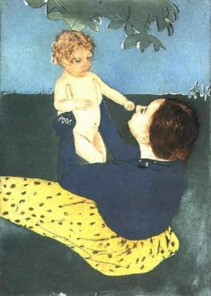 The Horse Chestnut by Mary Cassatt Oil Painting