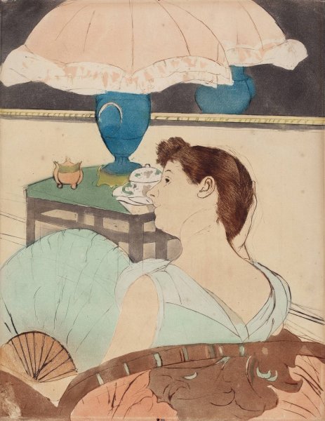 Main Product Photo of The Lamp  Painting by Mary Cassatt