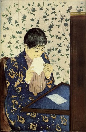 The Letter by Mary Cassatt Oil Painting