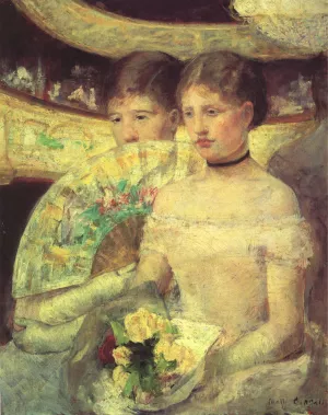The Loge by Mary Cassatt Oil Painting