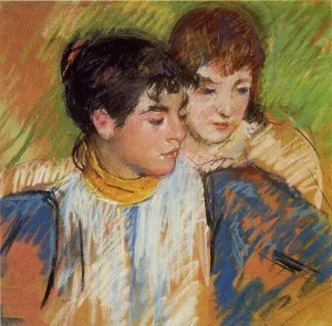 The Two Sisters by Mary Cassatt Oil Painting