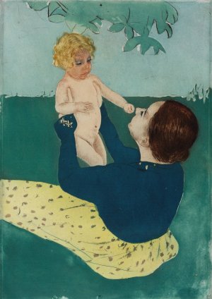 Under the Horse Chestnut Tree by Mary Cassatt Oil Painting