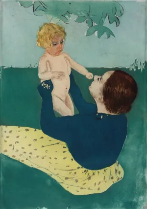 Under the Horse Chestnut Tree by Mary Cassatt Oil Painting