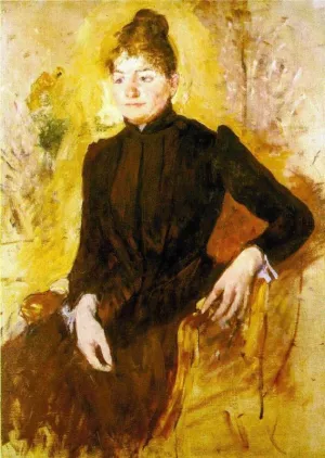Woman in Black by Mary Cassatt - Oil Painting Reproduction