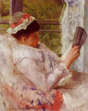 Woman Reading also known as Lydia Cassatt by Mary Cassatt - Oil Painting Reproduction