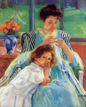 Young Mother by Mary Cassatt Oil Painting