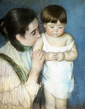 Young Thomas and His Mother by Mary Cassatt Oil Painting
