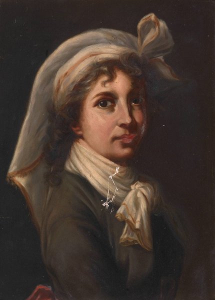 Portrait of a Girl by Mary Henry - Hand-Painted Oil Painting Reproduction