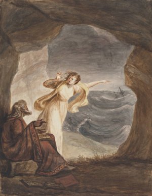 Prospero and Miranda by Mary Hoare Oil Painting