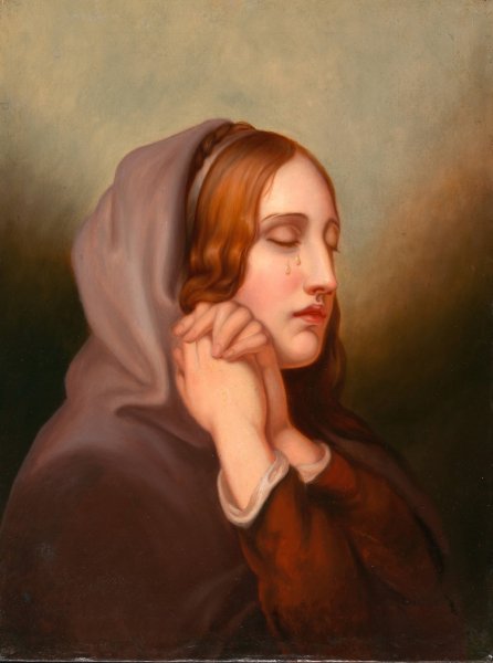Pearl of Grief  by Mary Jane Peale - Hand-Painted Oil Painting Reproduction