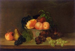 Still LIfe with Bowl of Fruit by Mary Jane Peale Oil Painting