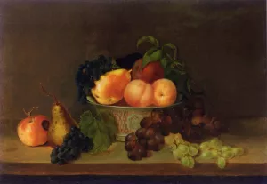 Still LIfe with Bowl of Fruit by Mary Jane Peale Oil Painting