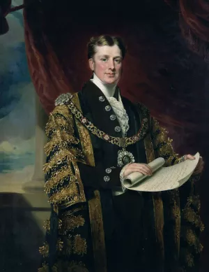 William Taylor Copeland, Mp, Lord Mayor Of London by Mary Martha Pearson Oil Painting