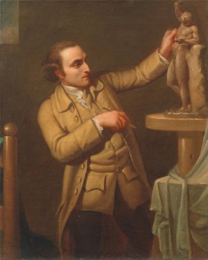 Joseph Nollekens by Mary Moser Oil Painting
