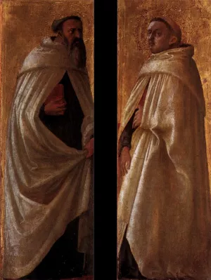 Two Panels from the Pisa Altarpiece by Masaccio Oil Painting