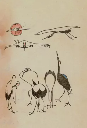 Choju ryakugashiki, Pl.31 by Masayoshi Kitao Oil Painting