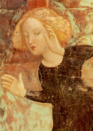 Banquet of Herod Detail by Masolino Da Panicale Oil Painting