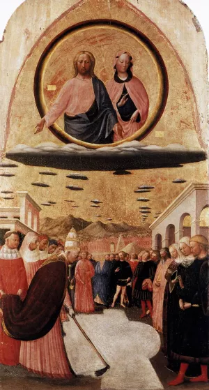 Founding of Santa Maria Maggiore painting by Masolino Da Panicale