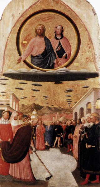 Main Product Photo of Founding of Santa Maria Maggiore Painting by Masolino Da Panicale