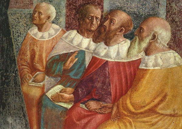 The Philosophers of Alexandria Detail by Masolino Da Panicale - Hand-Painted Oil Painting Reproduction