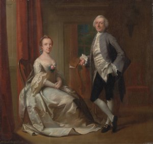 Conversation Piece by Mason Chamberlin Oil Painting