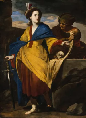 Judith with the Head of Holofernes by Massimo Stanzione Oil Painting