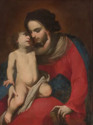 Madonna And Child by Massimo Stanzione Oil Painting
