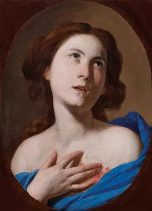 Saint Agatha by Massimo Stanzione Oil Painting