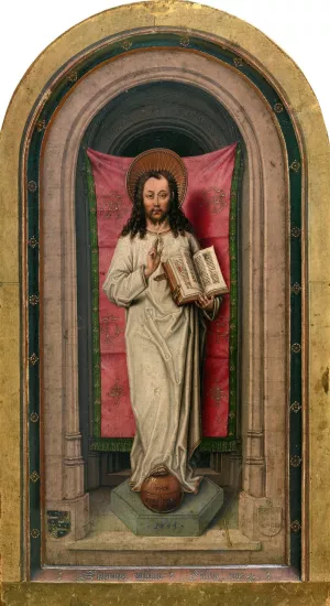 Christ Salvator Mundi Oil painting by Master Of 1499