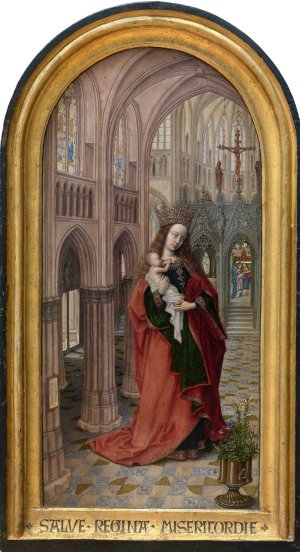 Virgin in the Church by Master Of 1499 Oil Painting