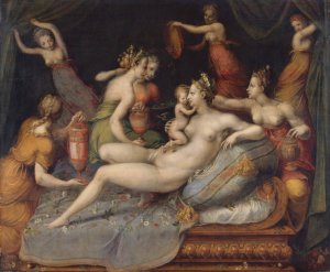 The Birth of Cupid by Master Of Flora Oil Painting