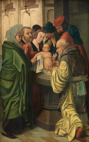 The Circumcision by Master Of Frankfurt Oil Painting