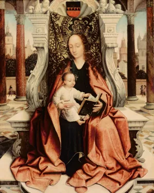The Virgin Enthroned by Master Of Frankfurt Oil Painting
