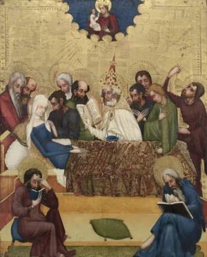 Death of the Virgin by Master Of Heiligenkreuz Oil Painting